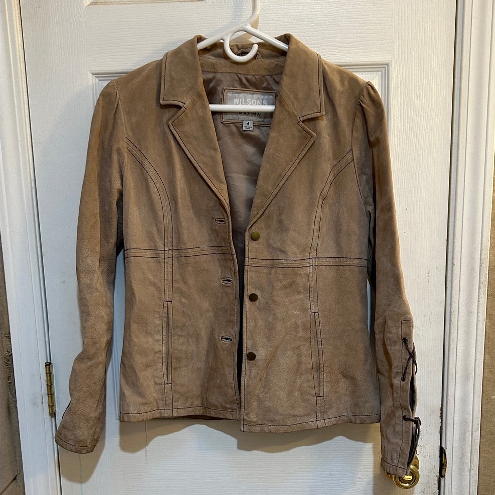 Wilson Women's Tan Leather Blazer